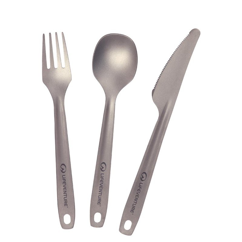 Įrankių rinkinys Lifeventure Titanium 3pcs Cutlery Set