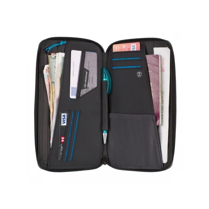 Piniginė dokumentų dėklas Lifeventure RFID Travel Wallet Recycled Piniginė dokumentų dėklas Lifeventure RFID Travel Wallet Recycled