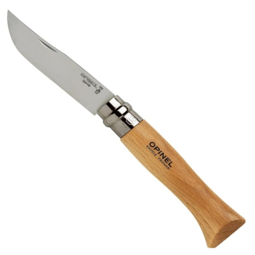 Kišeninis peilis su dėklu Opinel Stainless Nr.8 Buko rankena