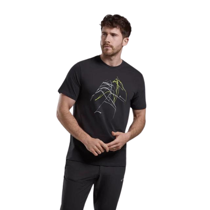 Vyriški marškinėliai Montane Abstract Mountain T-Shirt