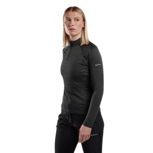 Moteriški marškinėliai Montane F Dart Zip Neck