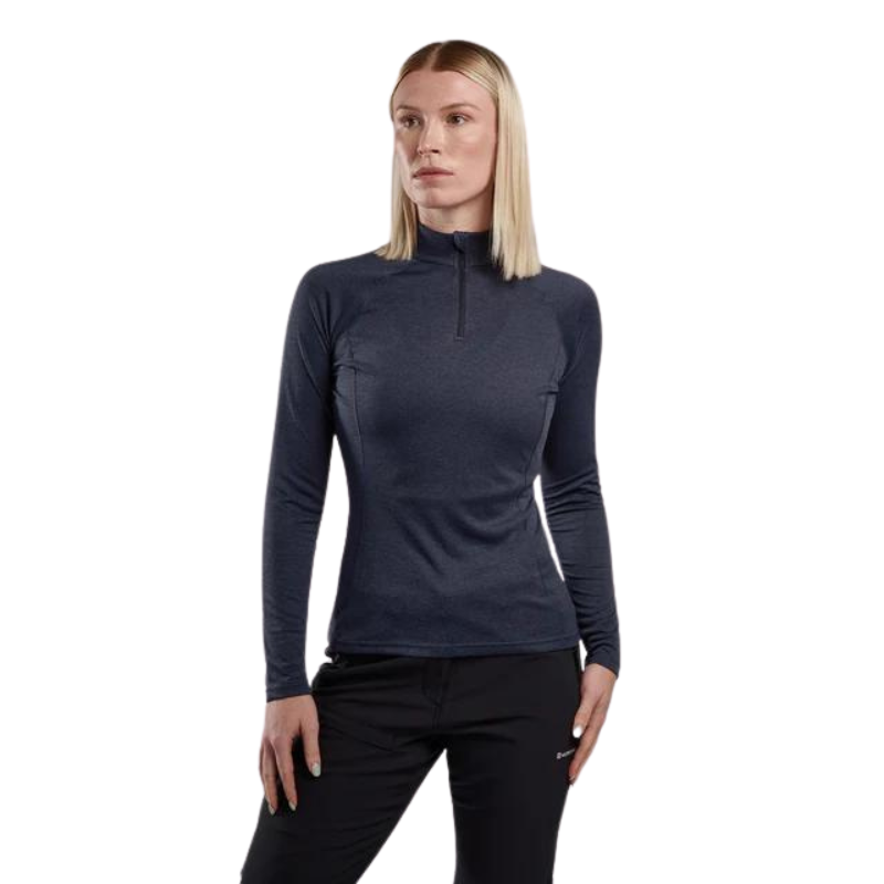 Moteriški marškinėliai Montane F Dart Zip Neck