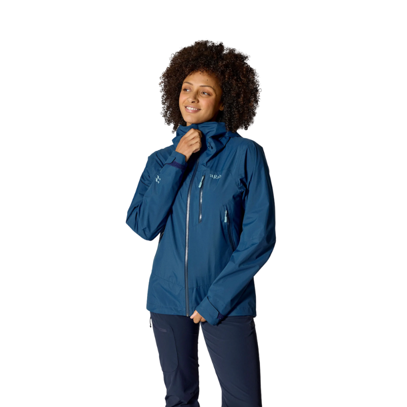Moteriška striukė nuo lietaus Rab Downpour Mountain Jacket Wmns