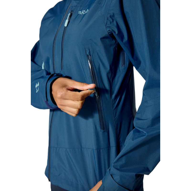Moteriška striukė nuo lietaus Rab Downpour Mountain Jacket Wmns