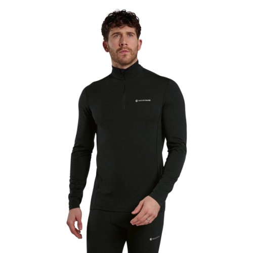 Vyriški termo marškinėliai Montane Malli LS Zip T Shirt
