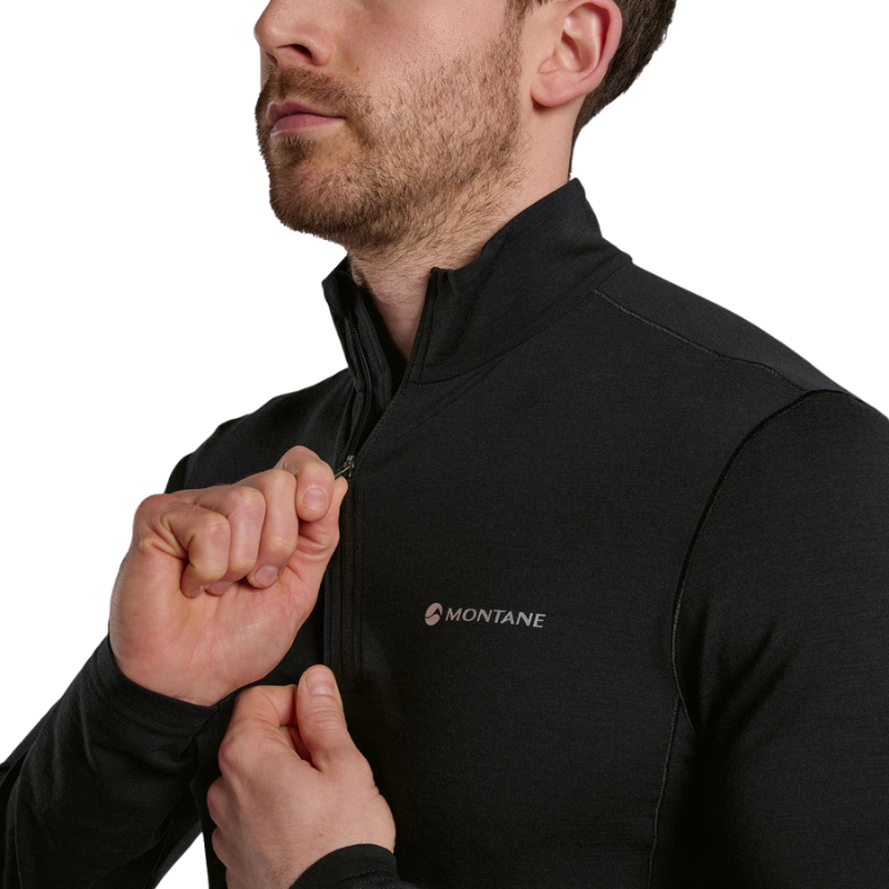 Vyriški termo marškinėliai Montane Malli LS Zip T Shirt Vyriški termo marškinėliai Montane Malli LS Zip T Shirt