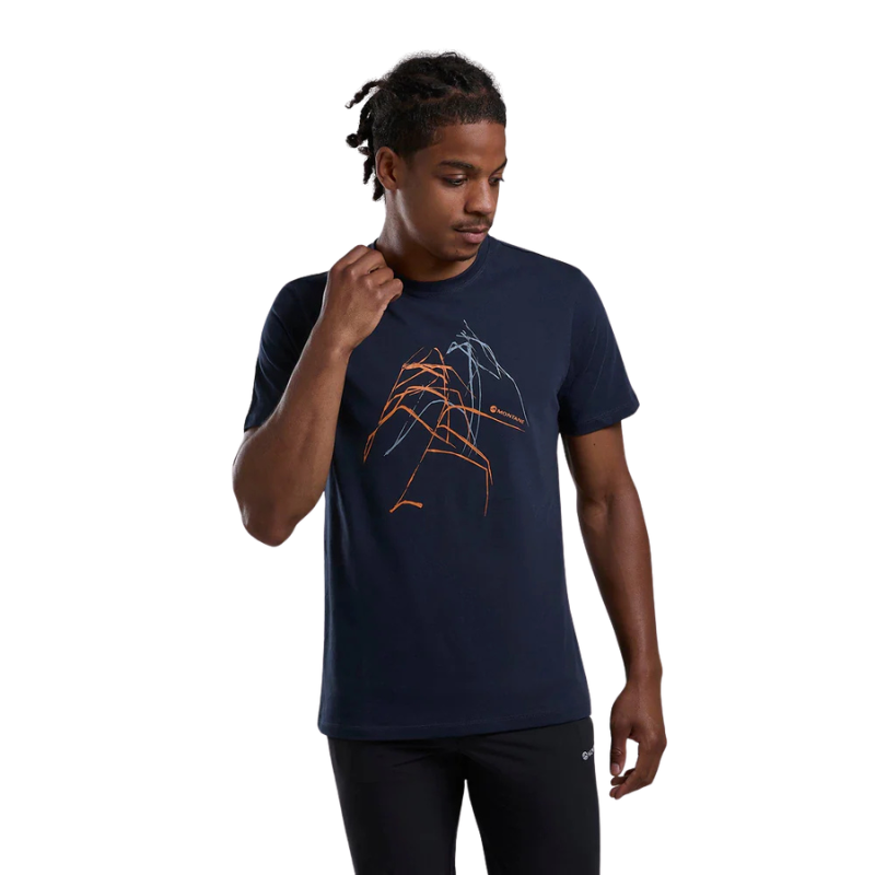 Vyriški marškinėliai Montane Abstract Mountain T-Shirt