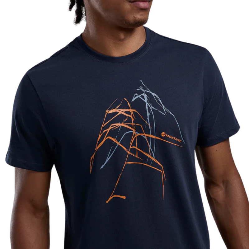 Vyriški marškinėliai Montane Abstract Mountain T-Shirt