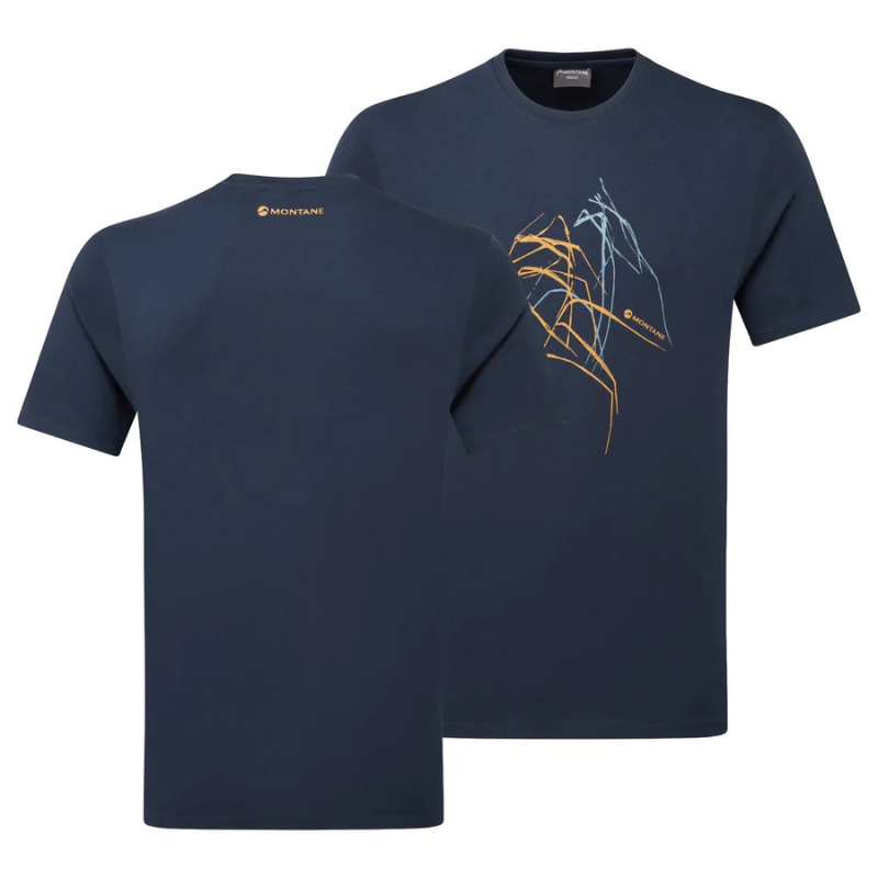 Vyriški marškinėliai Montane Abstract Mountain T-Shirt