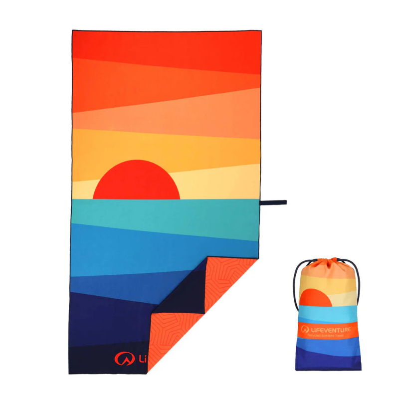 Kelioninis rankšluostis Lifeventure Soft Fibre Towel Rainbow Sun Kelioninis rankšluostis Lifeventure Soft Fibre Towel Rainbow Sun