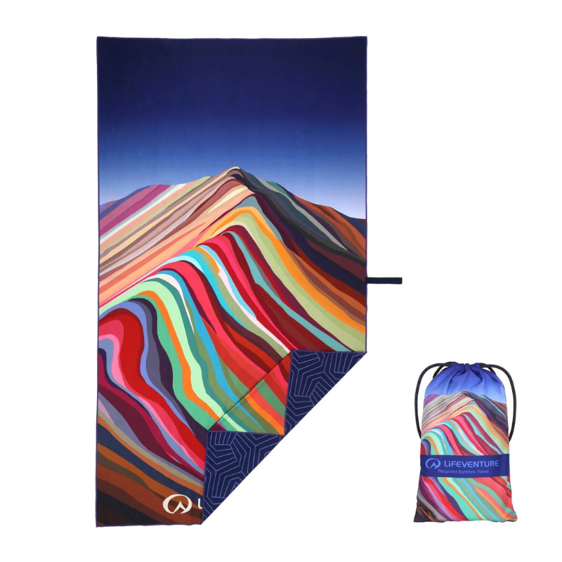 Kelioninis rankšluostis Lifeventure Recycled SF Towel Rainbow Mtn Giant Kelioninis rankšluostis Lifeventure Recycled SF Towel Rainbow Mtn Giant