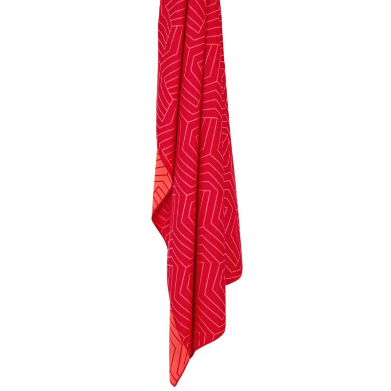 Kelioninis rankšluostis Lifeventure Soft Fibre Recycled Geometric Coral