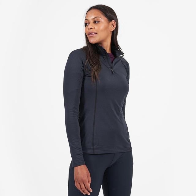 Moteriški termo marškinėliai Montane Fem Dart Thermo Zip Neck