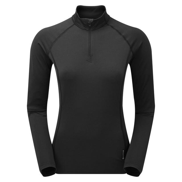 Moteriški termo marškinėliai Montane Fem Dart Thermo Zip Neck