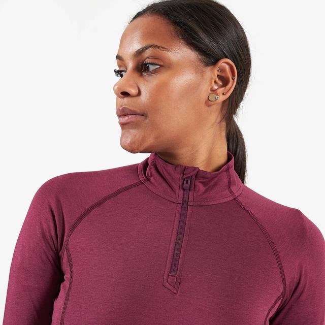 Moteriški termo marškinėliai Montane Fem Dart Thermo Zip Neck