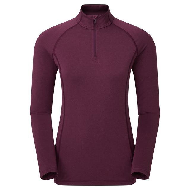 Moteriški termo marškinėliai Montane Fem Dart Thermo Zip Neck
