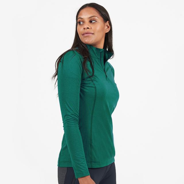 Moteriški termo marškinėliai Montane Fem Dart Thermo Zip Neck