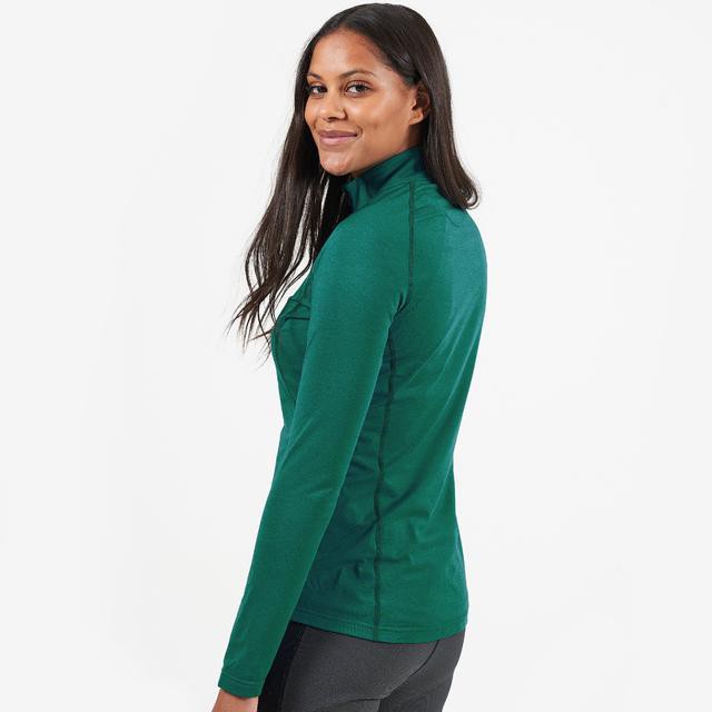 Moteriški termo marškinėliai Montane Fem Dart Thermo Zip Neck