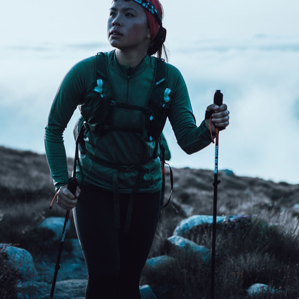 Moteriški termo marškinėliai Montane Fem Dart Thermo Zip Neck