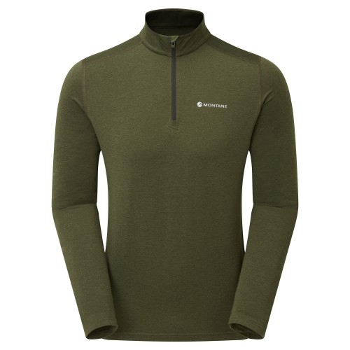 Vyriški termo marškinėliai Montane Dart Thermo Zip Neck